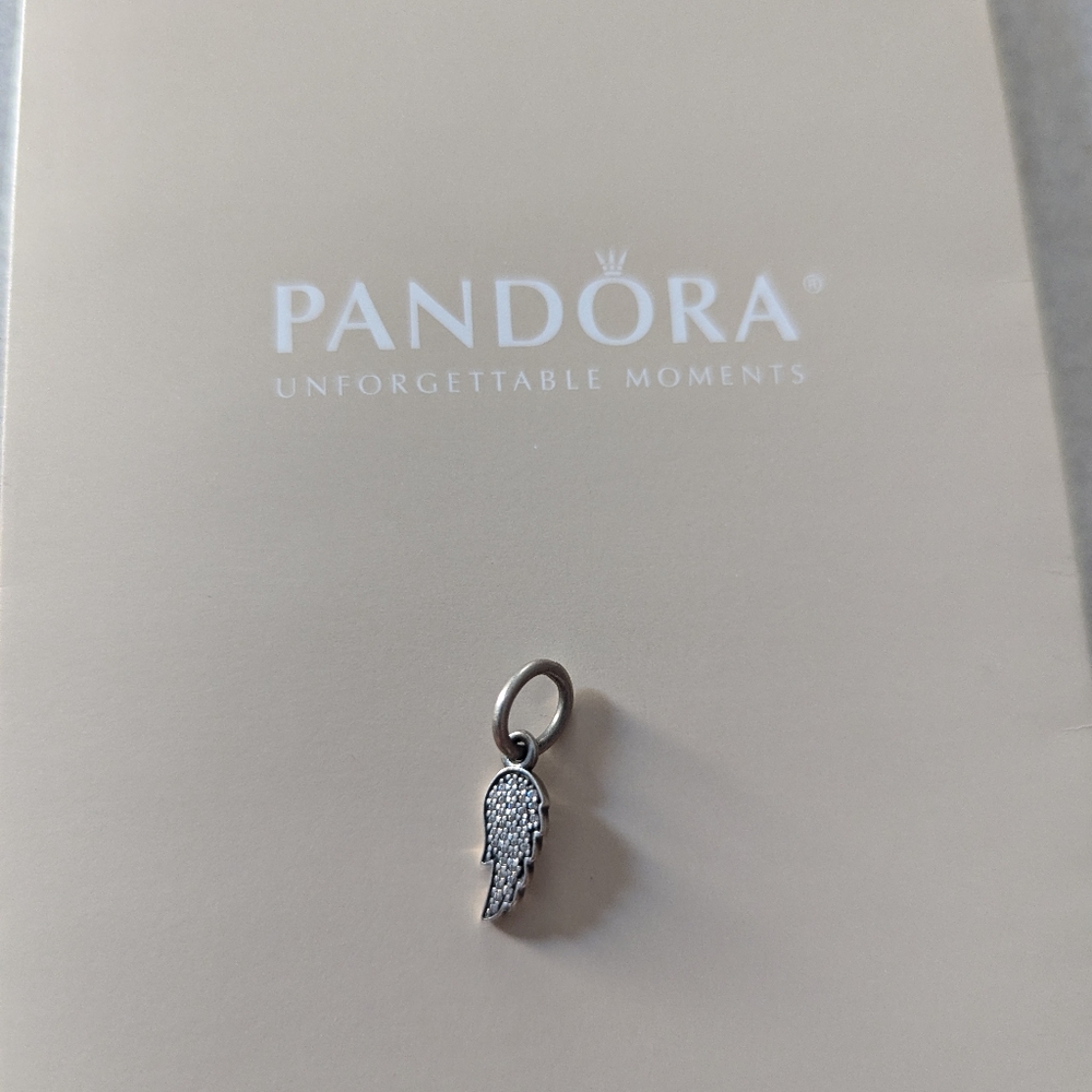 Pandora CZ Angel Wing Charm Dangle
